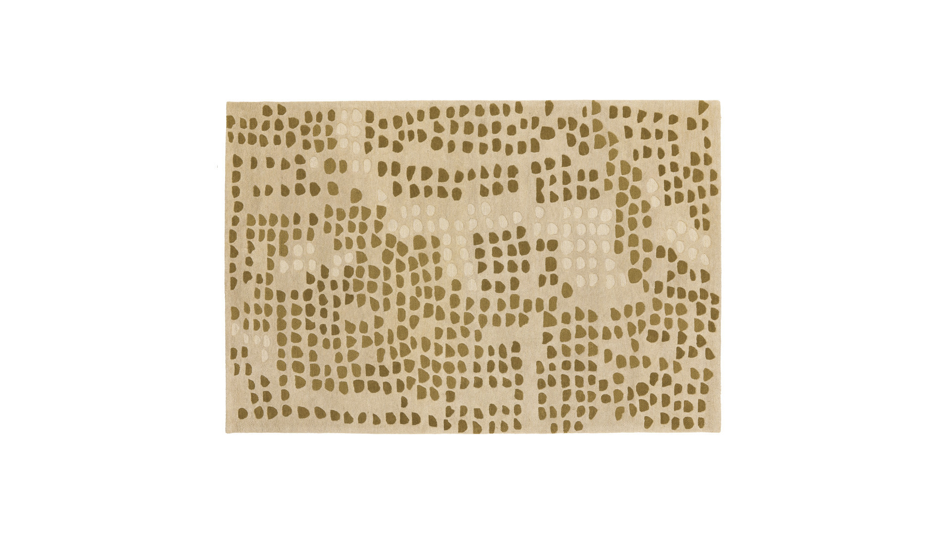 Rectangular rug GALET | Ethnic simplicity