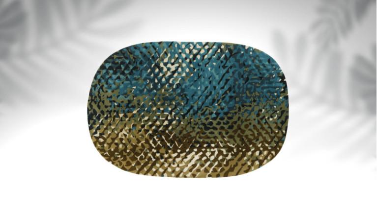 Oval rugs APIDEA | Camouflage effect revisited