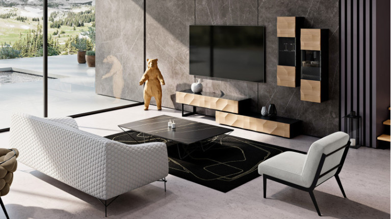 Rectangular rug AMALGAME| A black page