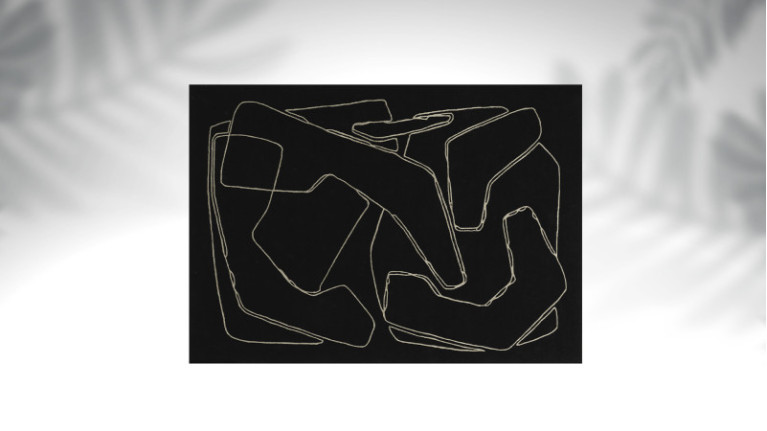 Rectangular rug AMALGAME| A black page