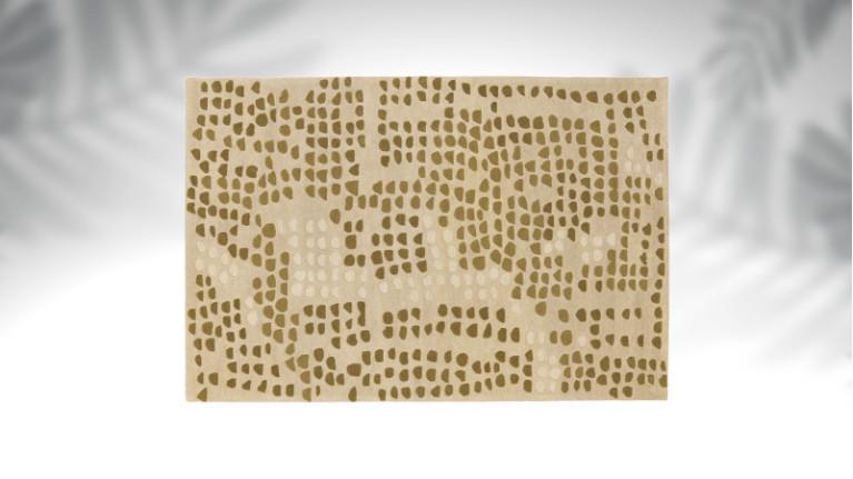 Rectangular rug GALET | Ethnic simplicity