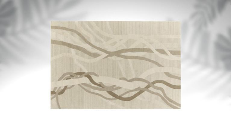 Rectangular carpet LIANES | Subtle color variations