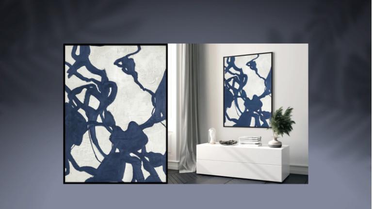 Tableau BLUEPLAY| Beautiful blue lines