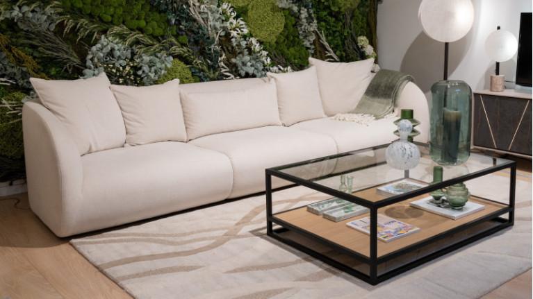 Rectangular carpet LIANES | Subtle color variations