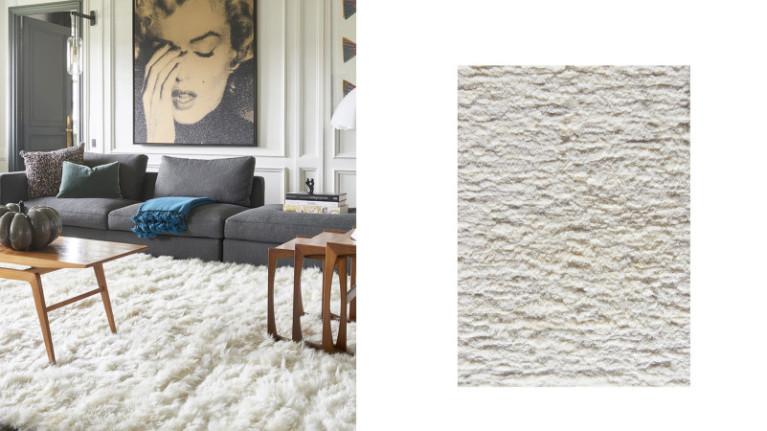 Rectangular rug TOISON | Velours irrégulier