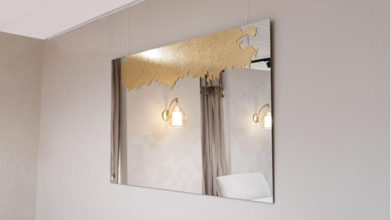 ORNATO I mirror With gold leaf