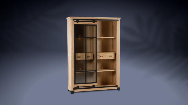 3-door 1-drawer showcase FABRIQUE | An elegant showcase