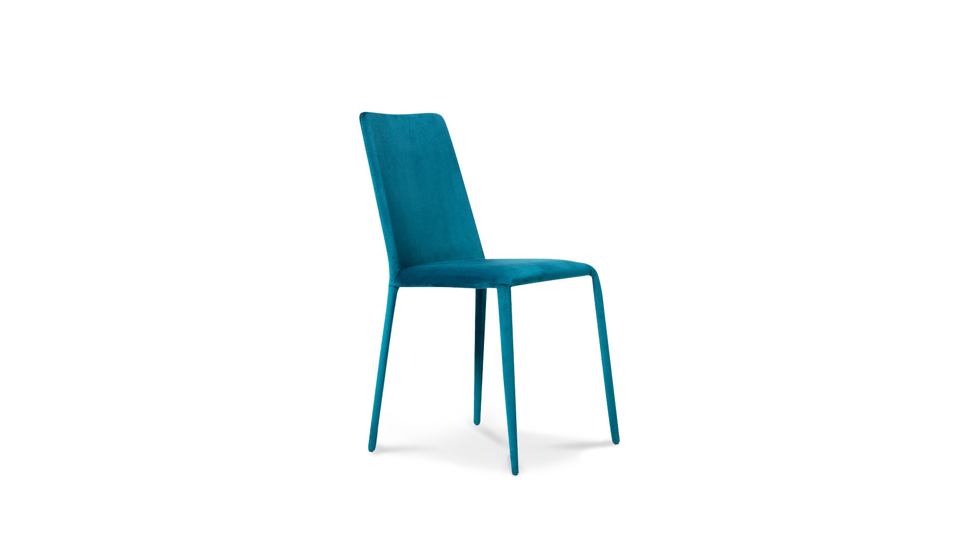 KAORI blue chair - Contemporary styling, available in a range of colors to match your table.