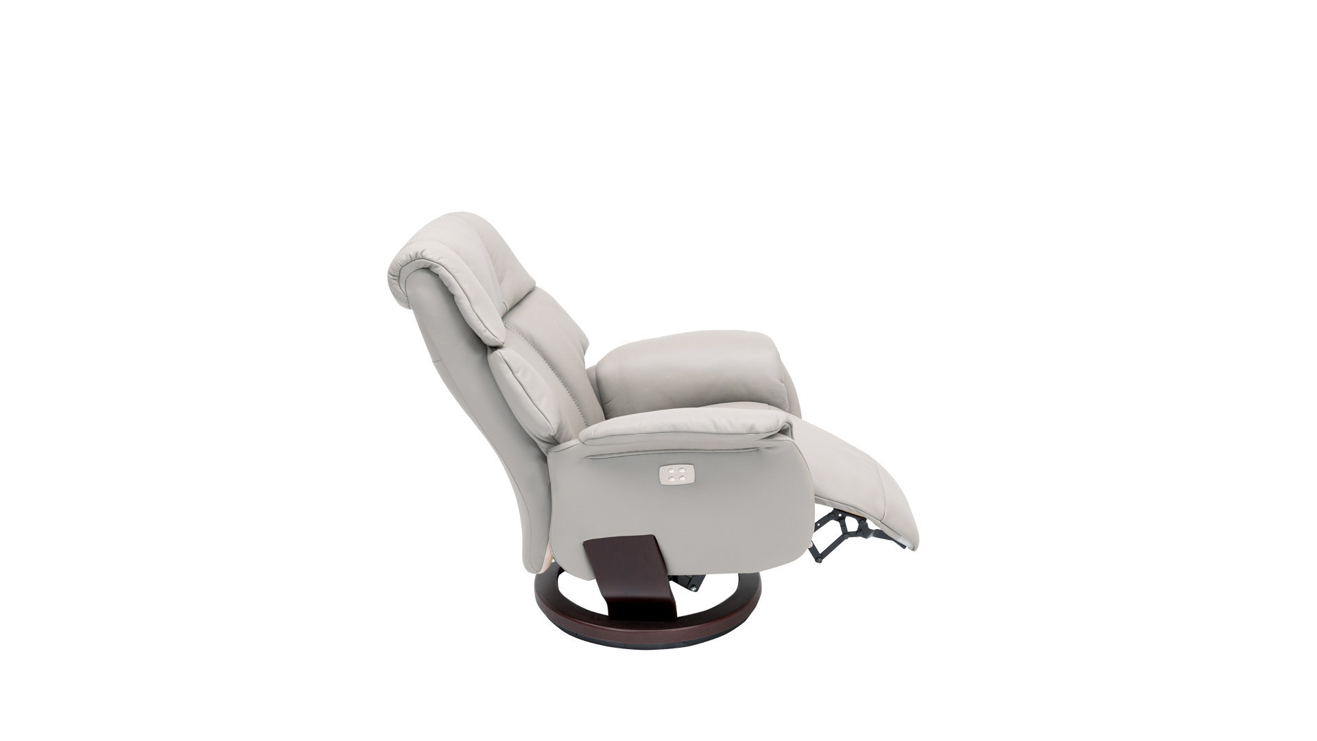 Fauteuil relax électrique en cuir blanc NEPTUNE - Réalisable en tissu et dans le coloris de votre choix, optez pour la qualité M