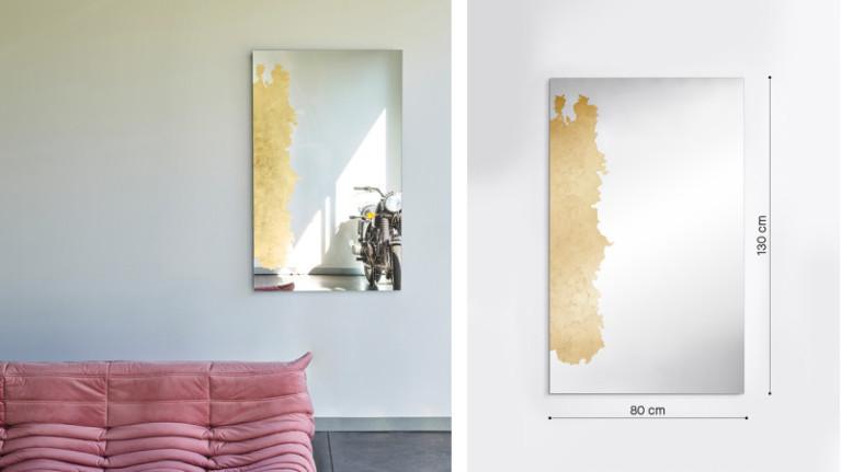 ORNATO I mirror With gold leaf