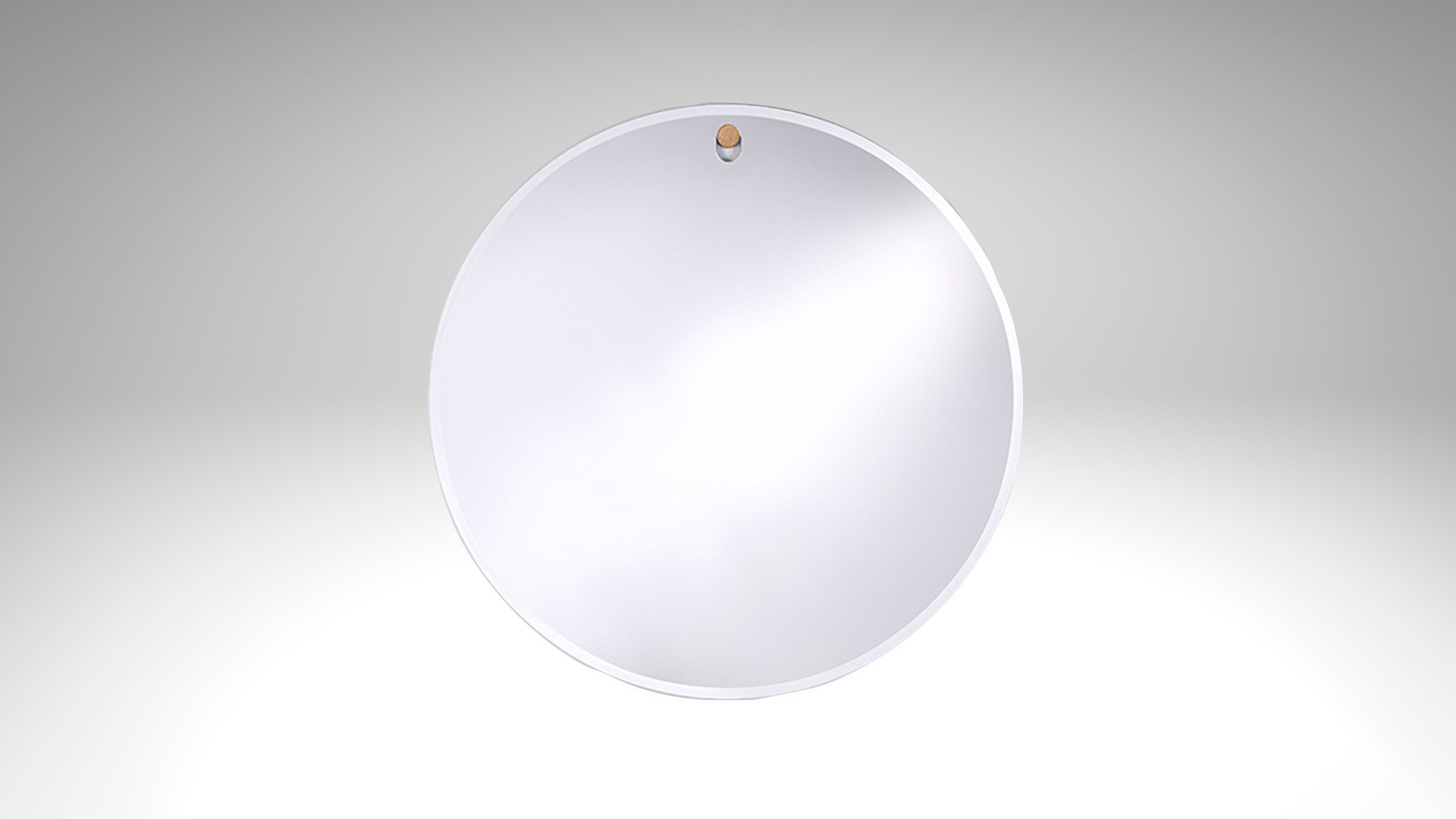 GLOBO round mirror with bevelled edges