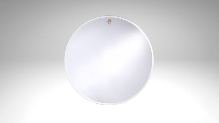 GLOBO round mirror with bevelled edges