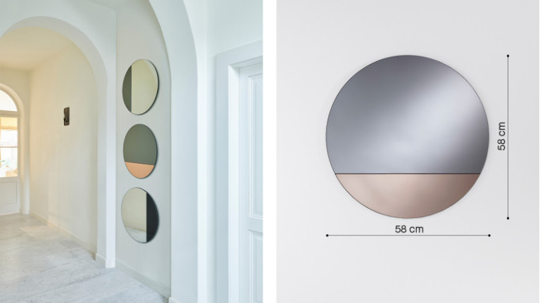 Mirror CORD DECO I Intriguing contrast, choice of 3 colors