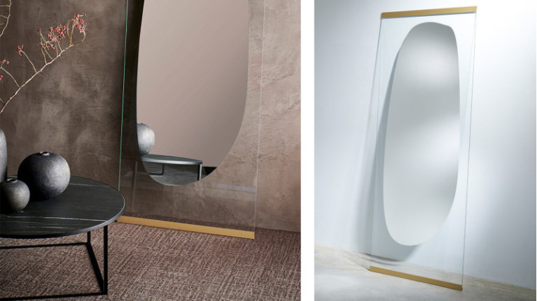 OBU I Mirror Inspired by Japanese gardens. For leaning or hanging