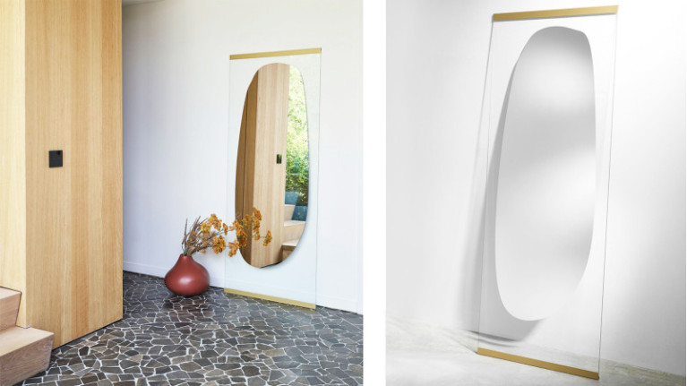 OBU I Mirror Inspired by Japanese gardens. For leaning or hanging