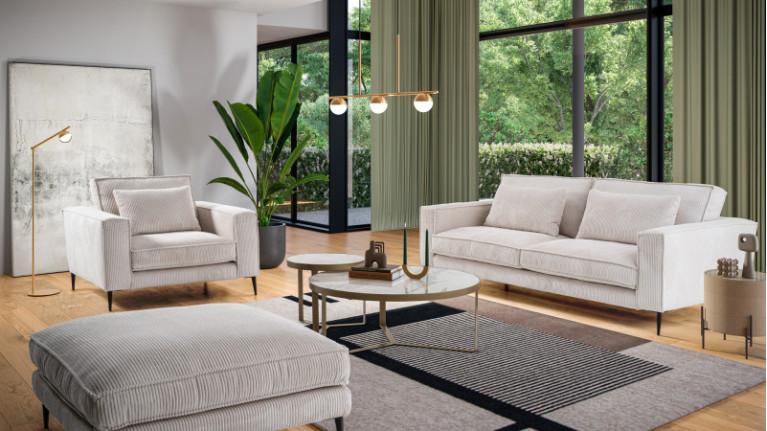 CHIANTI fabric corner sofa | Grand chic and enveloping comfort
