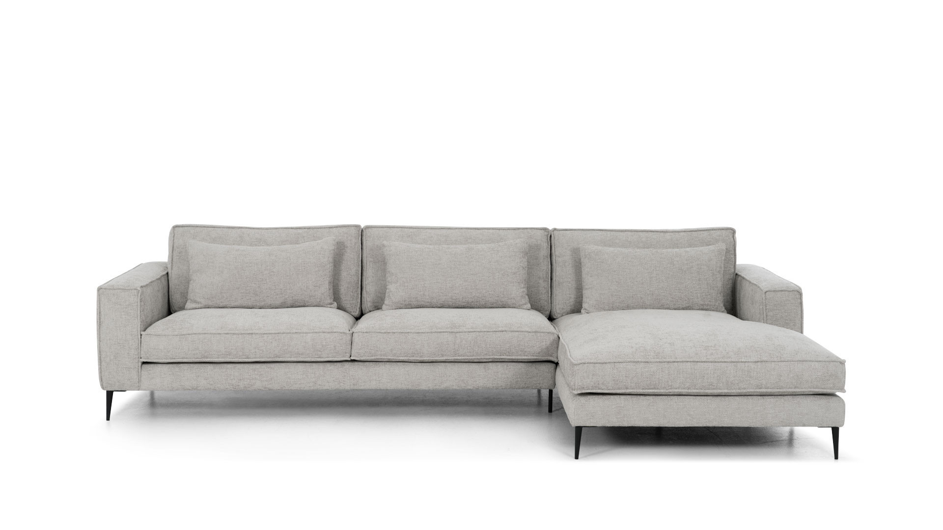 CHIANTI grey fabric corner sofa