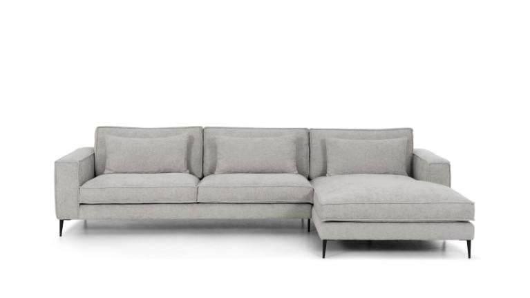 CHIANTI grey fabric corner sofa