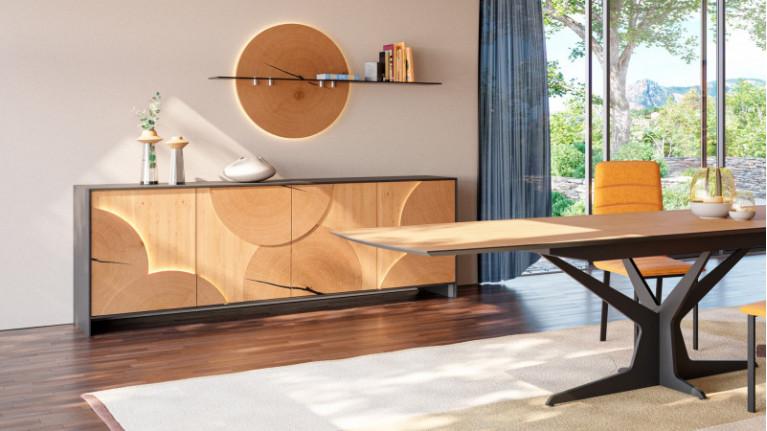 EQUINOXE | ODE À LA NATURE ET À LA LUMIÈRE 4-door sideboard