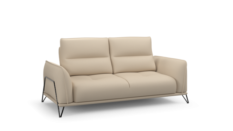 Beige leather sofa DOLCE VITA