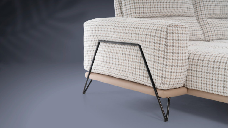 DOLCE VITA fabric corner sofa | Softness of Italian fabric