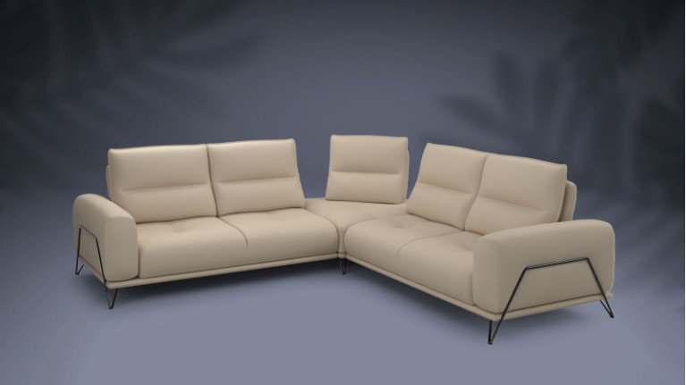 Leather corner sofa DOLCE VITA | Comfort & design