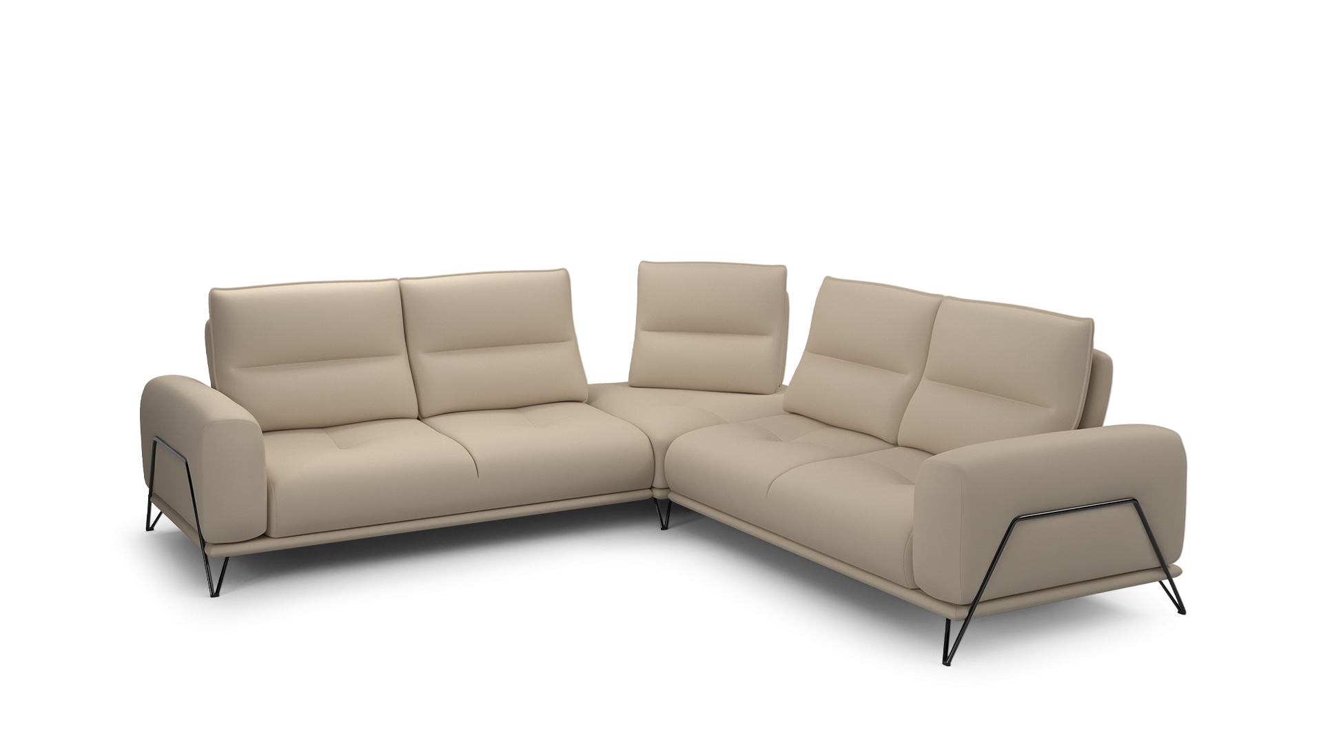 Leather corner sofa DOLCE VITA
