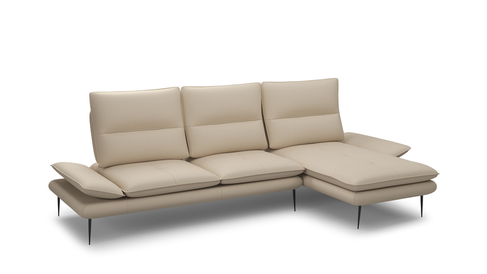 VALENTINO leather corner sofa