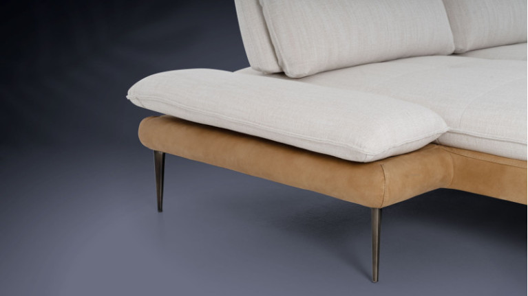 VALENTINO leather corner sofa | The refinement of Italian design