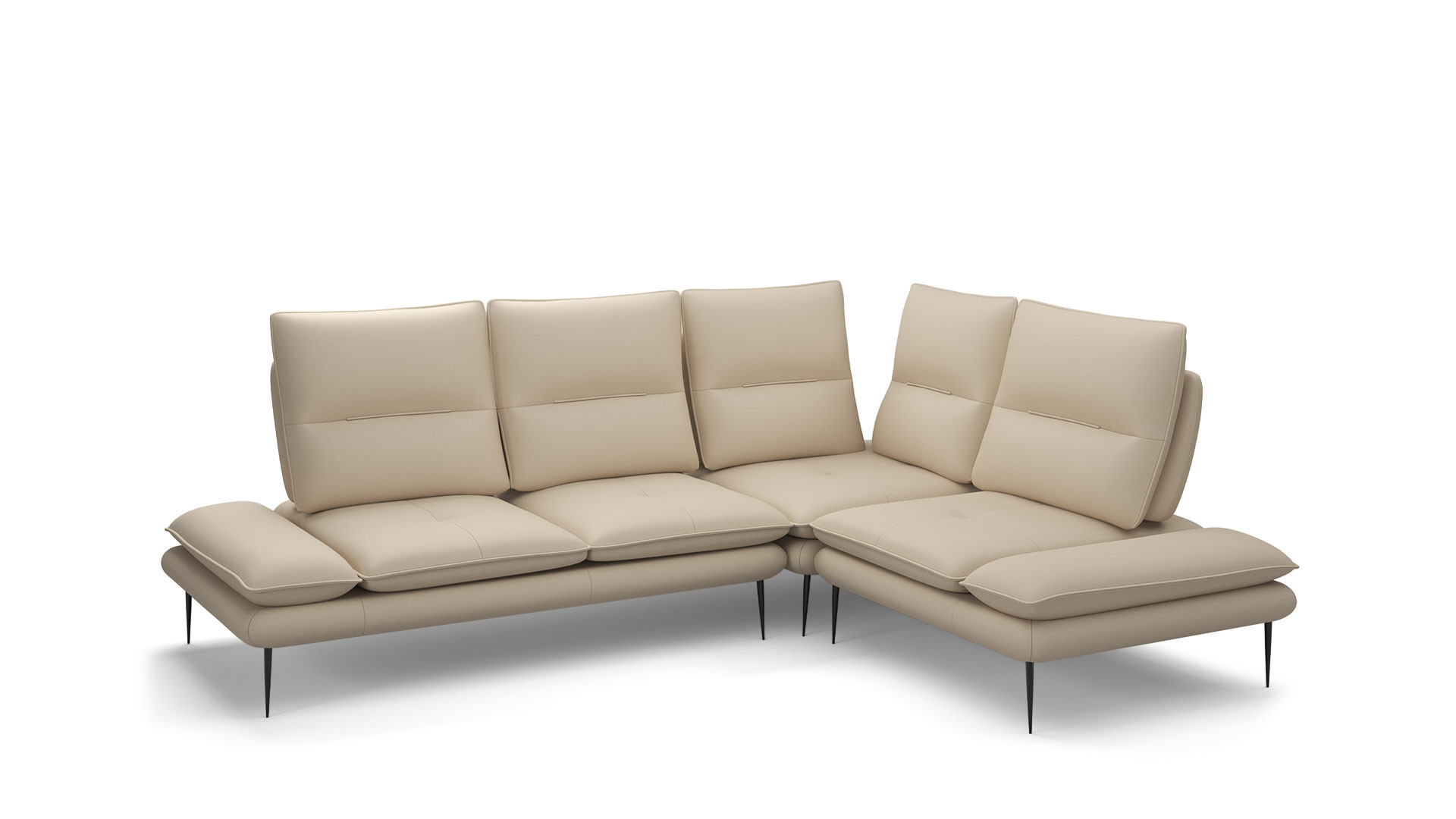 VALENTINO leather corner sofa