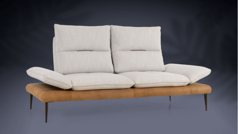 VALENTINO leather corner sofa | The refinement of Italian design