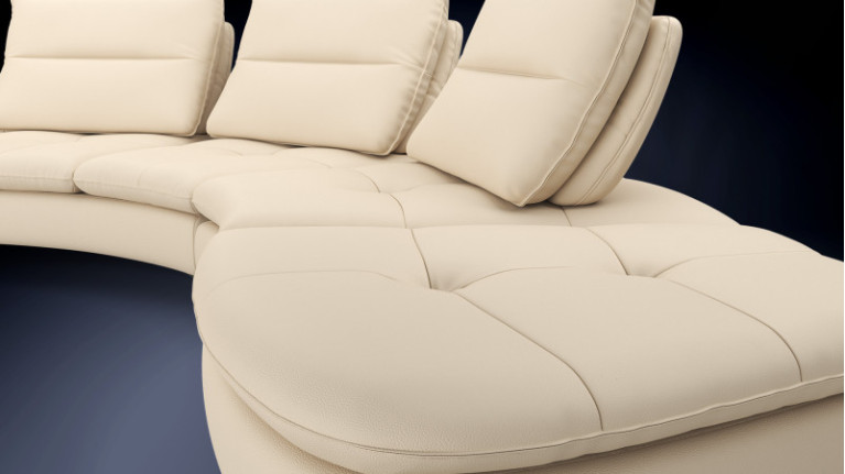 ARCHI fabric corner sofa | Design plays with roundness