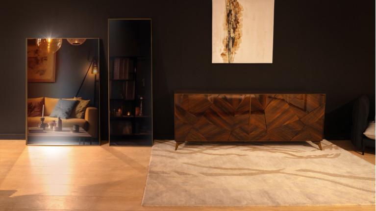 MARS black rectangular mirror | To admire yourself from head to toe