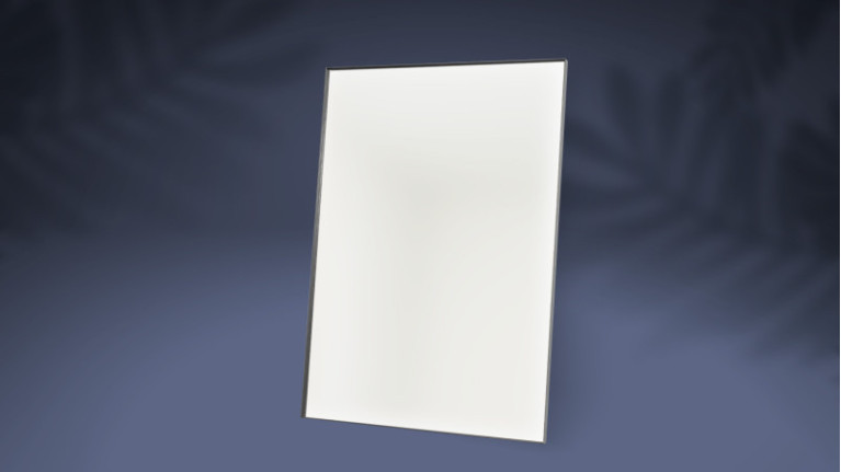 Large rectangular gilded mirror L.70 MARS