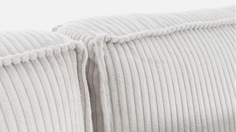 Canapé CHIANTI | Straight sofa in cream corduroy-look fabric