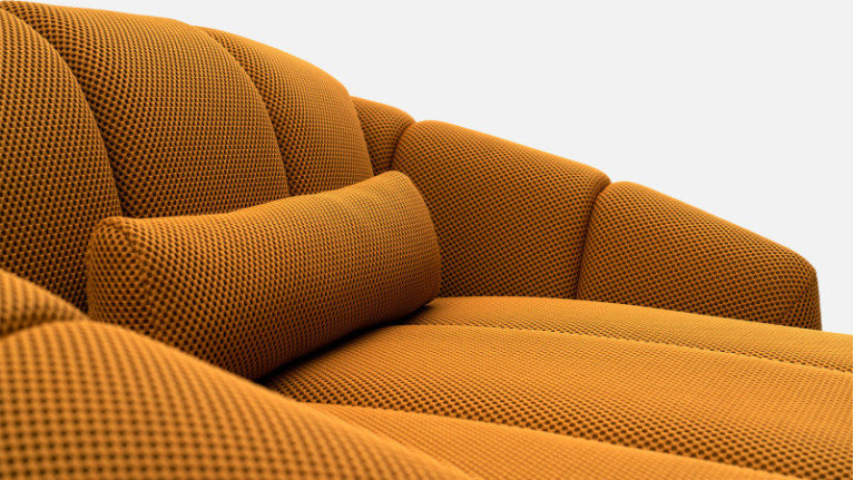 2-seater fabric sofa TEDDY | A cloud of softness