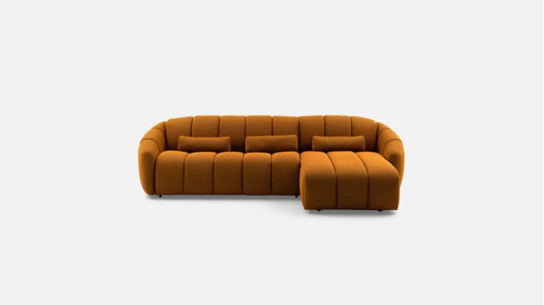 3D fabric corner sofa TEDDY | Welcoming curves