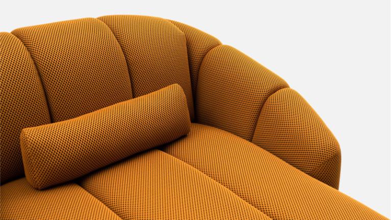 3D fabric corner sofa TEDDY | Welcoming curves