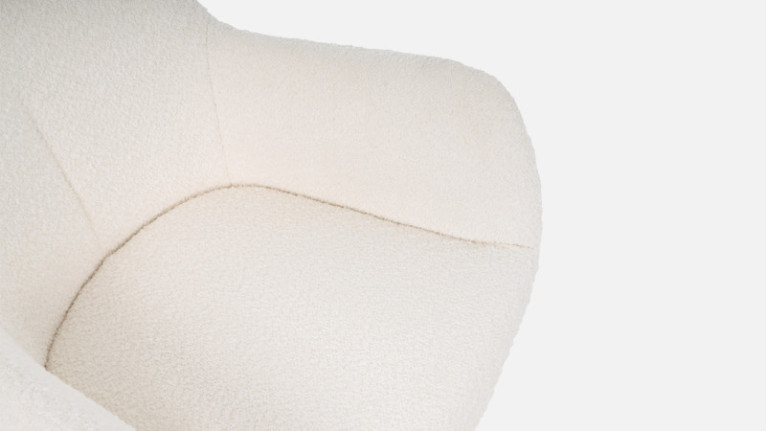 DEXTER fabric swivel armchair | Comfort and elegance