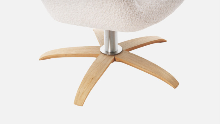 DEXTER fabric swivel armchair | Comfort and elegance