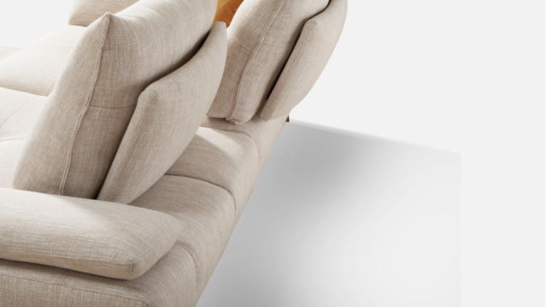 Straight sofa, soft seat, adjustable seat, LEVEL