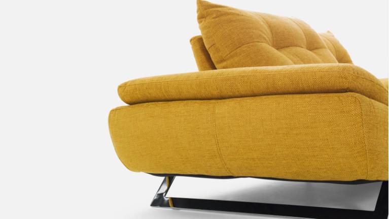 Straight sofa, soft seat, adjustable seat, LEVEL