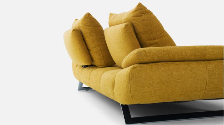 Straight sofa, soft seat, adjustable seat, LEVEL