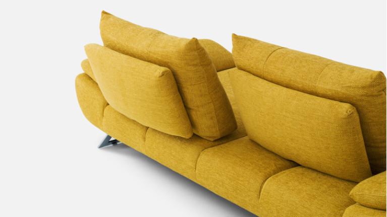 Straight sofa, soft seat, adjustable seat, LEVEL