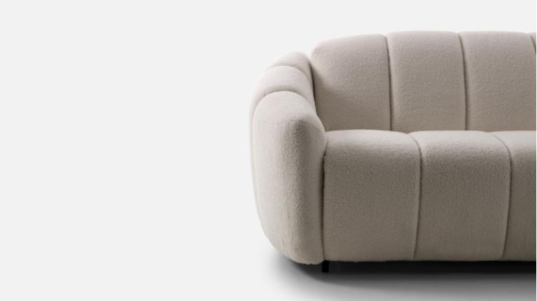 Sofa-bed TEDDY | Welcoming curves and generous dimensions