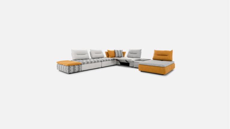 BYBLOS electric corner sofa | Sublime design
