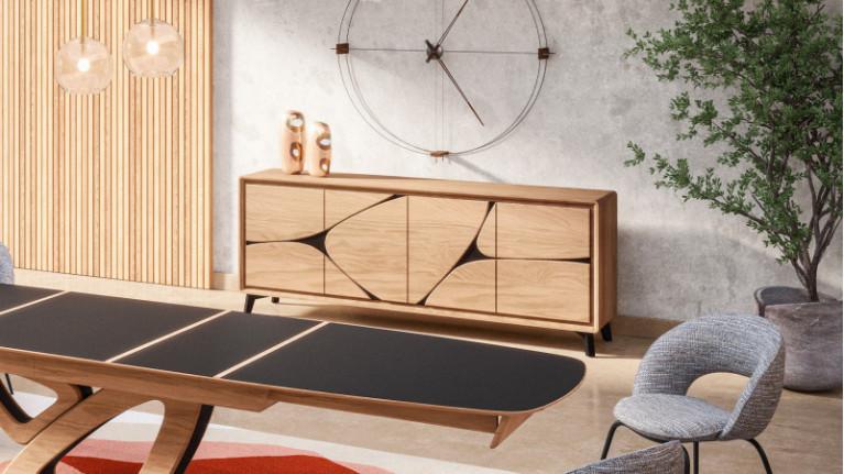 4 door sideboard FRANCE | Savoir-faire artisanale