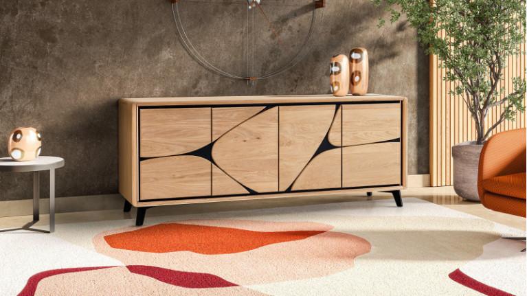 4 door sideboard FRANCE | Savoir-faire artisanale