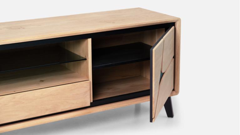 2-door TV stand FRANCE | Savoir-faire artisanale