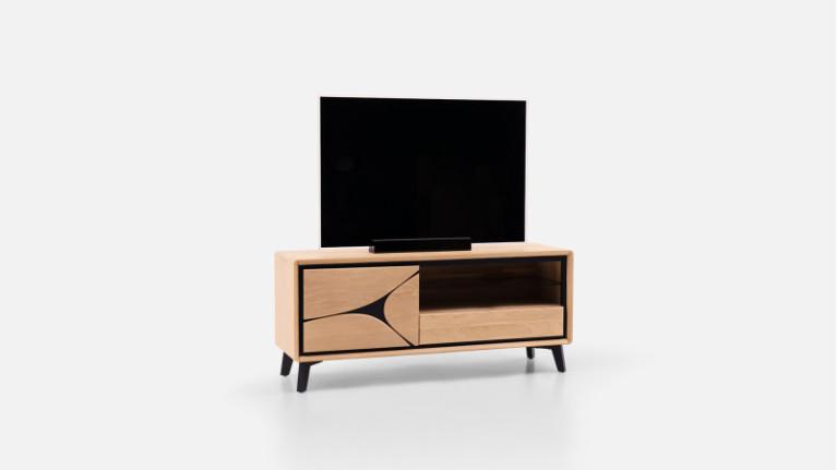 1-door TV stand FRANCE | Solid oak